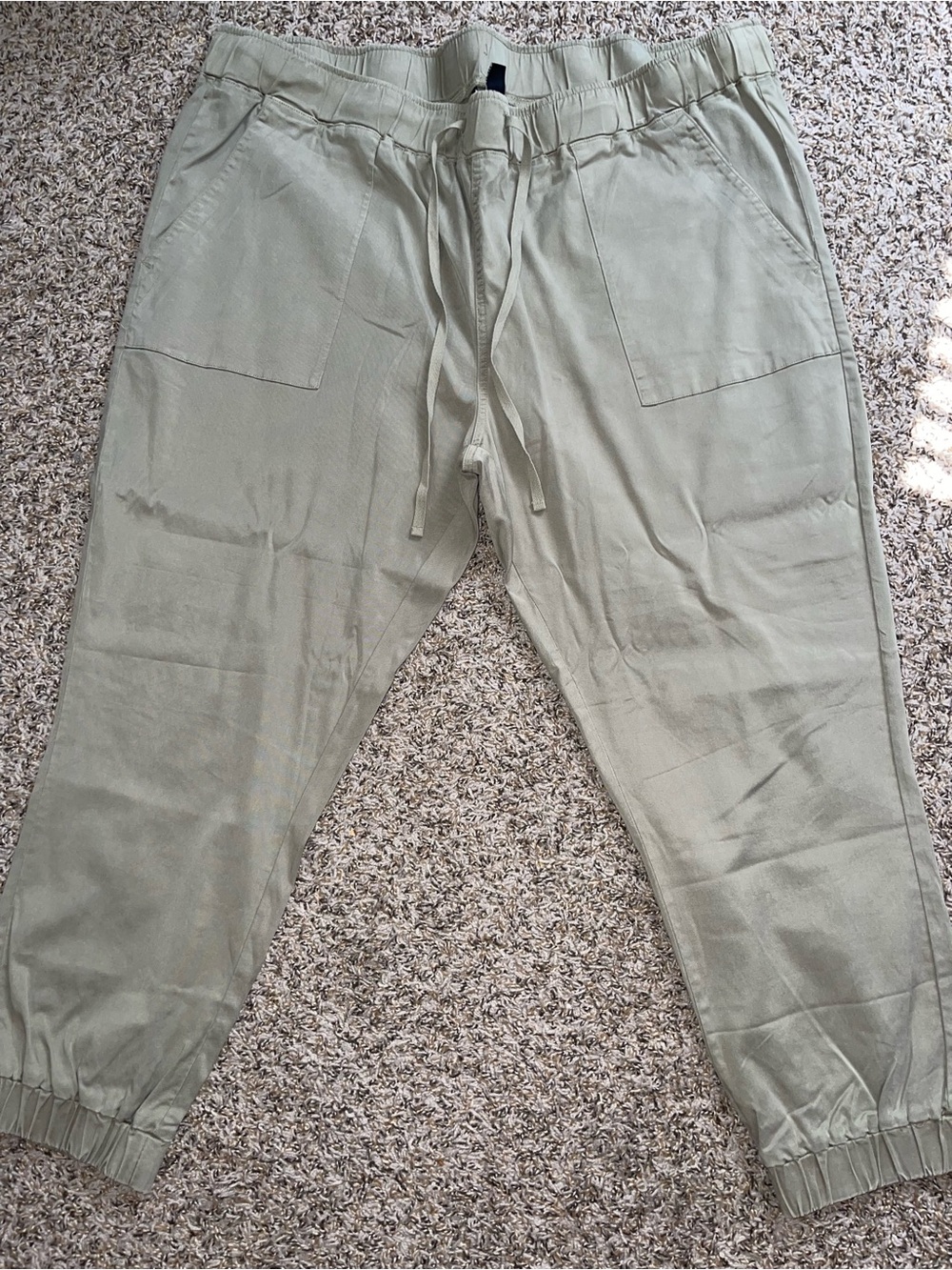 Buffalo David Bitton Women’s Light Olive Drawstring Joggers